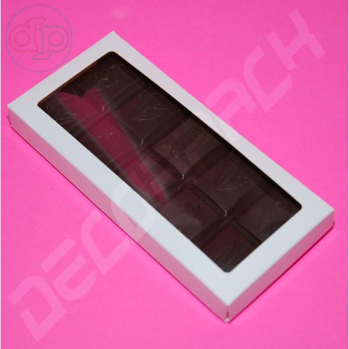 Box 156*72*16 mm (box for chocolate with a window, white) Box 156*72*16 mm (box for chocolate with a window, white)