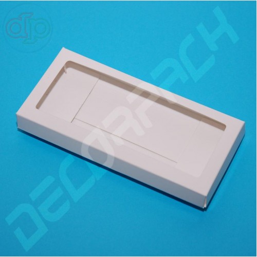 Box 156*72*16 mm (box for chocolate with a window, white) Box 156*72*16 mm (box for chocolate with a window, white)