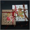 Box for gingerbread and cookies (with Gingerbread window, white) 170*170*30 mm
