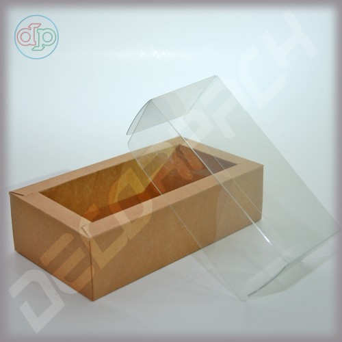 Коробка 180 (150)*100(70)*50 мм (з прозорою кришкою)