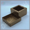 Коробка 80(60)*80(60)*50 мм із зовнішньою картонною кришкою