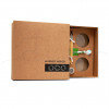 Gift box 300*300*100 mm made of kraft cardboard with logo Gift box 300*300*100 mm made of kraft cardboard with logo