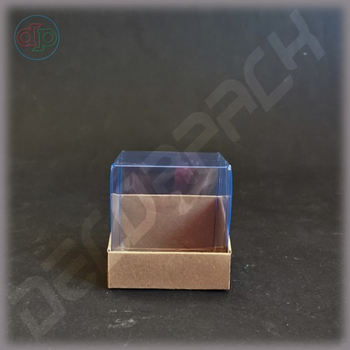 Коробка 60*60*60 мм (трапеція, з прозорою кришкою-купол)