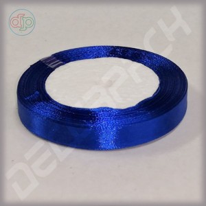 Blue satin ribbon (width - 12 mm)