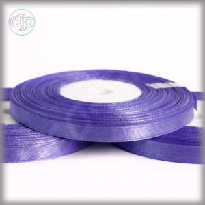 Dark purple satin ribbon (width - 6 mm)