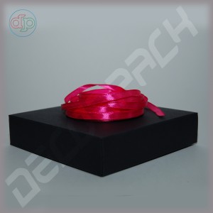Bright pink satin ribbon (width - 6 mm)