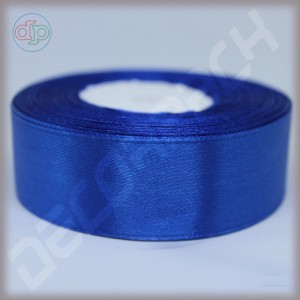 Blue satin ribbon (width - 25 mm)